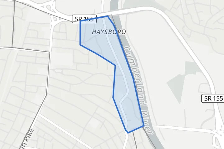 Map: the Brush Hill boundary