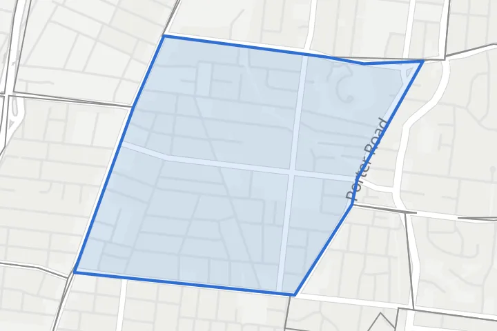 Map: the Eastwood boundary