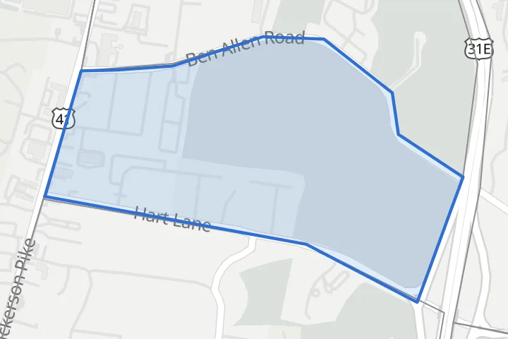 Map: the Hart Lane boundary