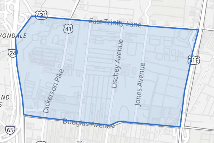 Map: the Highland Heights boundary