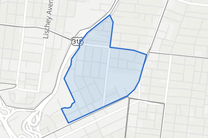 Map: the Maxwell Heights boundary