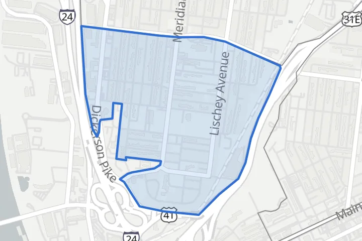 Map: the McFerrin Park boundary