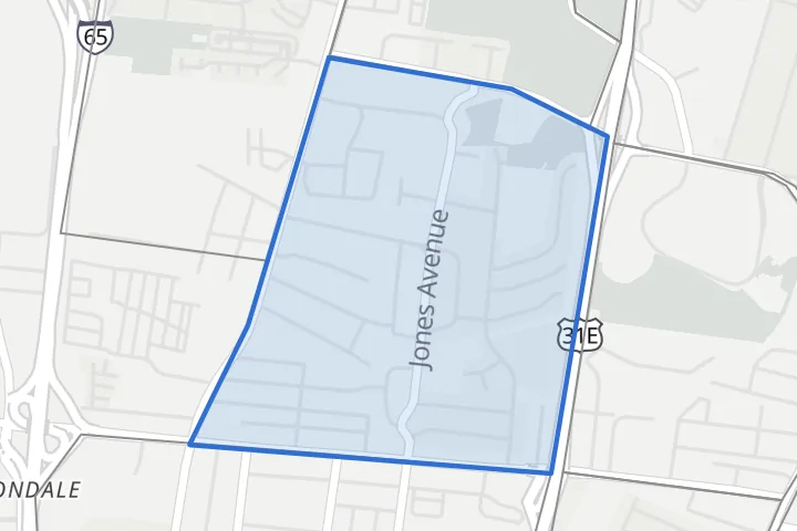 Map: the Oakwood boundary