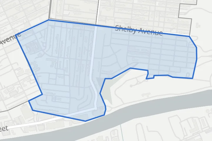 Map: the Shelby Hills boundary