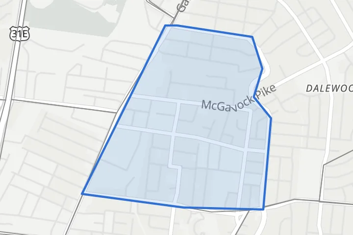 Map: the South Inglewood boundary
